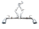 AWE 2020 Toyota Supra A90 Track Edition Exhaust - 5in Chrome Silver Tips