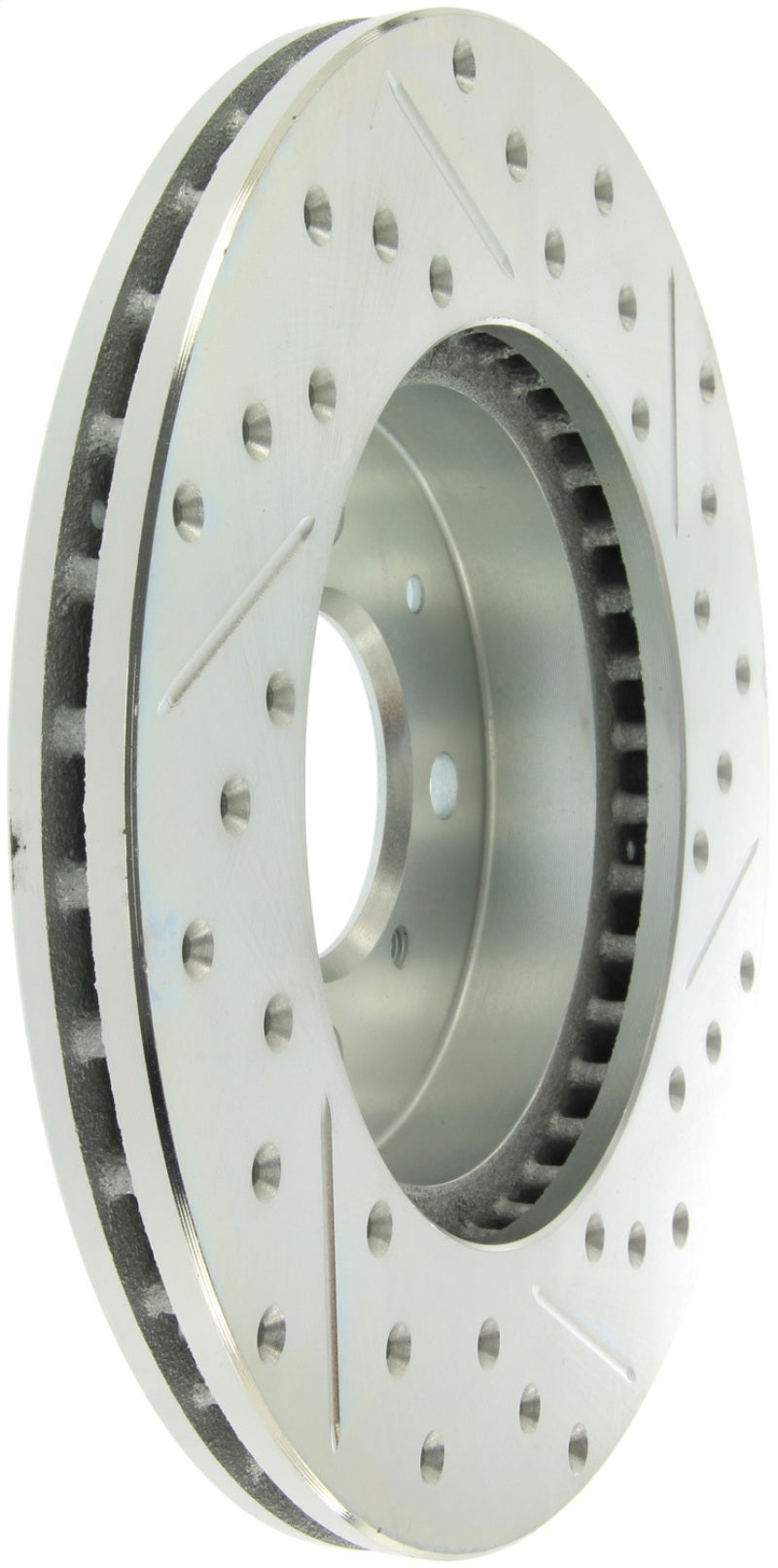 StopTech Select Sport 90-01 Acura Integra (exc. Type R) Slotted and Drilled Right Front Rotor - eliteracefab.com