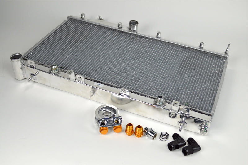 CSF Cooling - Racing & High Performance Division 08-14 Subaru Impreza w/ built-in oil cooler (InclWRX & STI(Multi-fit COMBO UNIT) Subaru STI 2008-2014 - eliteracefab.com