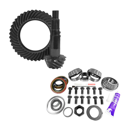 Yukon 11.25in Dana 80 4.56 Rear Ring & Pinion Install Kit 4.375in OD Head Bearing Yukon Gear & Axle