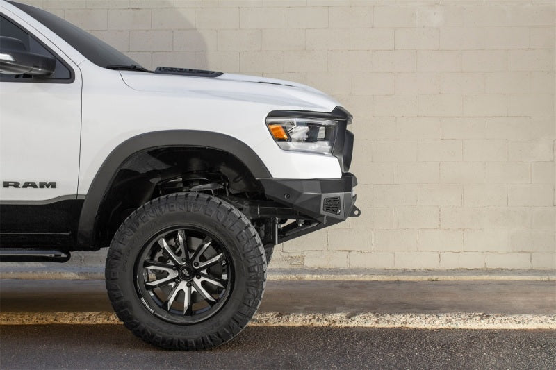 Addictive Desert Designs 2019 Ram Rebel 1500 Stealth Fighter Fr Bumper w/Parking Sensor Cutouts Addictive Desert Designs