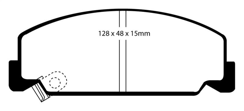 EBC 93-95 Honda Civic Coupe 1.5 DX Redstuff Front Brake Pads - eliteracefab.com