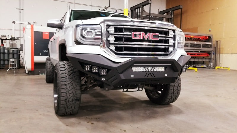 Road Armor 16-18 GMC 1500 SPARTAN Front Bumper - Tex Blk - eliteracefab.com