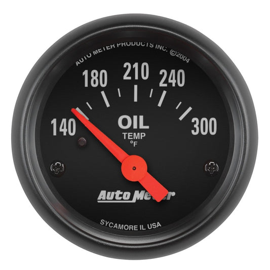 Autometer Z-Series 52mm 140-300 Degrees F Electric Oil Temp Gauge 2639
