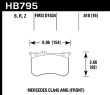 Load image into Gallery viewer, Hawk 14-17 Mercedes-Benz CLA 45 AMG/15-17 Mercedes-Benz GLA 45 AMG HPS 5.0 Front Brake Pads - eliteracefab.com