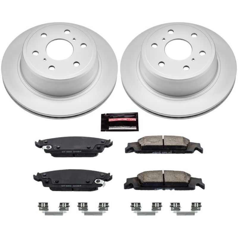 Power Stop 15-19 Cadillac Escalade Rear Z17 Evolution Geomet Coated Brake Kit - eliteracefab.com