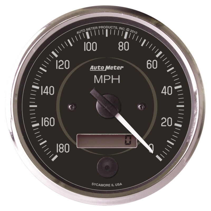 Autometer Cobra 4 inch 180 MPH In-Dash Electronic Programable Reverse Sweep Speedometer 201013