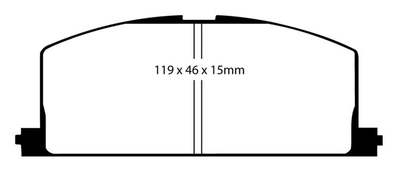 EBC 83-86 Toyota Camry 2.0 Redstuff Front Brake Pads - eliteracefab.com