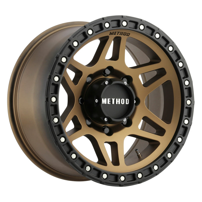 Method MR312 18x9 +18mm Offset 8x6.5 130.81mm CB Method Bronze/Black Street Loc Wheel - eliteracefab.com