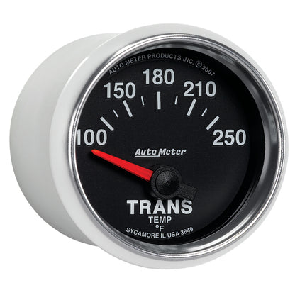 Autometer GS 52mm 100-250 Degree F Short Sweep Electronic Transmission Temperature Gauge 3849