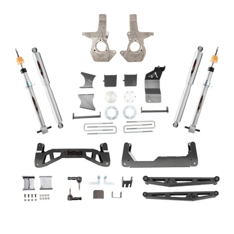 Belltech 16-18 Chevrolet Silverado / GMC Sierra 1500 4WD 7in Suspension Lift Kit w/ Shocks - eliteracefab.com