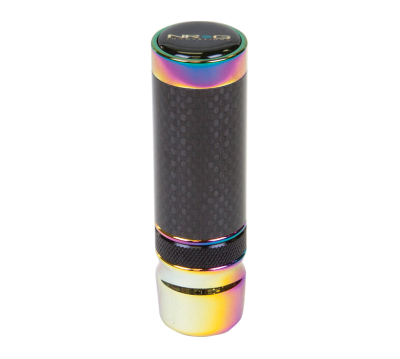 NRG Slimboy Adjustable Shift Knob (M10X1.25) Nissan / Mazda / Toyota - Carbon Fiber / Neochrome - eliteracefab.com