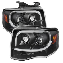 Load image into Gallery viewer, Spyder Ford Expedition 07-13 Projector Headlights Light Tube DRL Blk PRO-YD-FE07-LTDRL-BK - eliteracefab.com