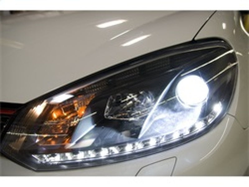 Spyder Volkswagen Golf/GTI 10-13 Projector Headlights Halogen Model- DRL Blk PRO-YD-VG10-DRL-BK - eliteracefab.com