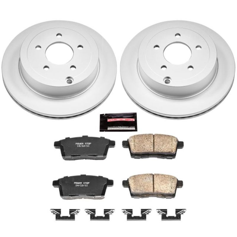 Power Stop 07-10 Ford Edge Rear Z17 Evolution Geomet Coated Brake Kit PowerStop