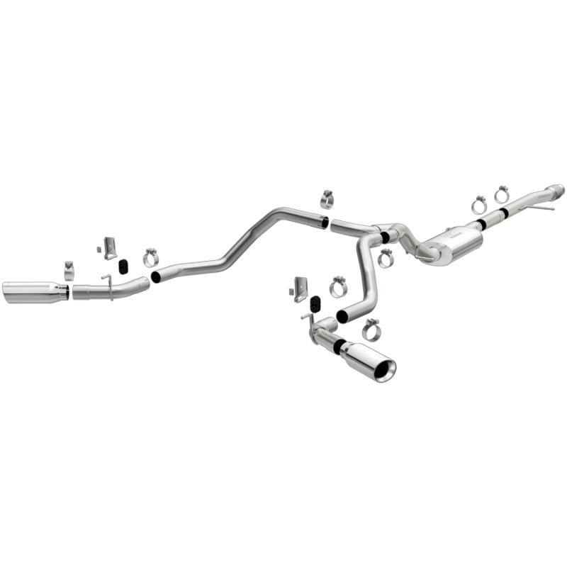 MagnaFlow 2019 Chevy Silverado 1500 V8 5.3L Street Series Dual Split Exit Exhaust w/ Polished Tips Magnaflow