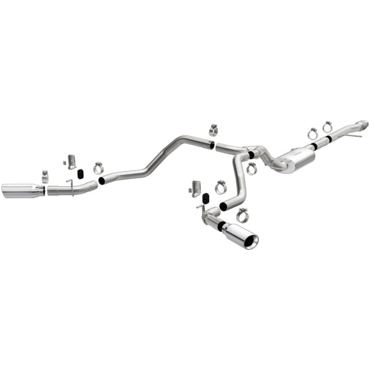 MagnaFlow 2019 Chevy Silverado 1500 V8 5.3L Street Series Dual Split Exit Exhaust w/ Polished Tips Magnaflow