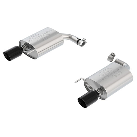 Ford Racing 15-23 Mustang 2.3L Ecoboost Extreme Muffler Kit - Black Chrome Tips Ford Racing