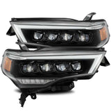 AlphaRex 2019+ Ford Ranger PRO-Series Proj Headlights Plank Style Alpha Black w/Seq Signal/DRL