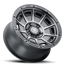 Load image into Gallery viewer, ICON Victory 17x8.5 6x120 0mm Offset 4.75in BS Smoked Satin Black Tint Wheel