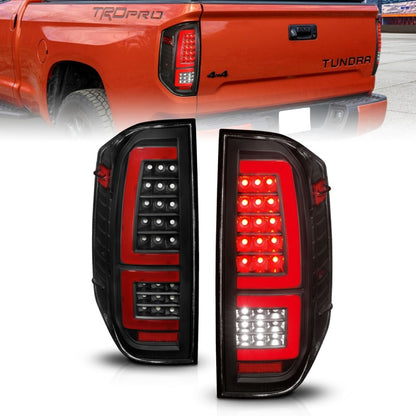 ANZO 2014-2021 Toyota Tundra LED Taillights Black Housing/Clear Lens - eliteracefab.com