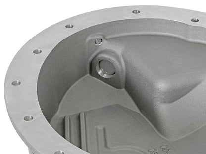 afe Front Differential Cover (Raw; Street Series); Dodge Diesel Trucks 03-12 L6-5.9/6.7L (td) - eliteracefab.com