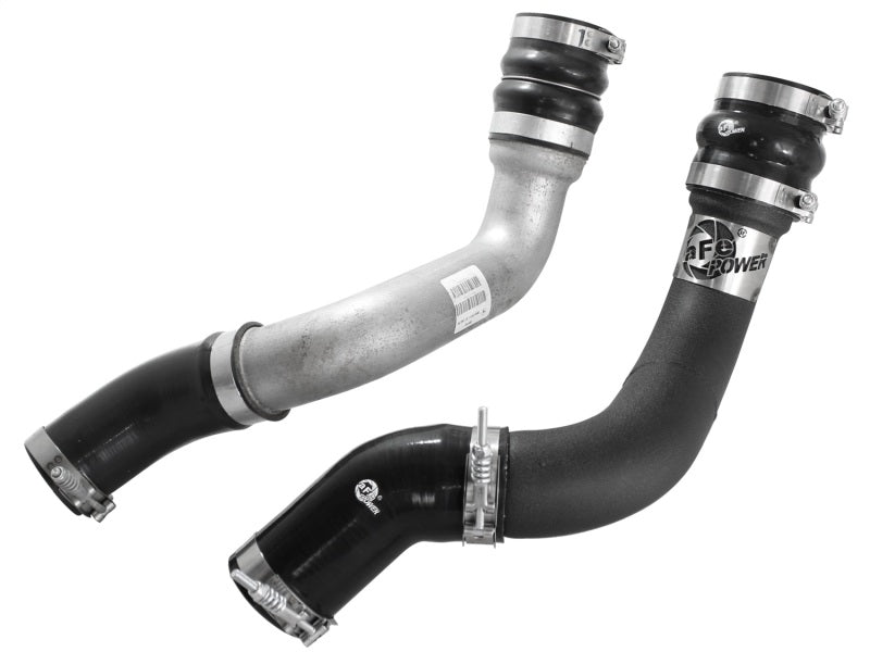 aFe BladeRunner 3in Black Intercooler Tubes Hot & Cold Side Kit for 13-14 Dodge RAM Diesel 6.7L (td) - eliteracefab.com