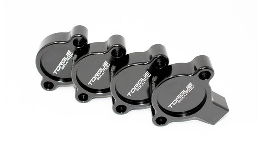 Torque Solution AVCS Cam Sensor Covers (Black) for 2015+ Subaru WRX /BRZ/FR-S/GT86/FA Engines - TS-SU-505BK