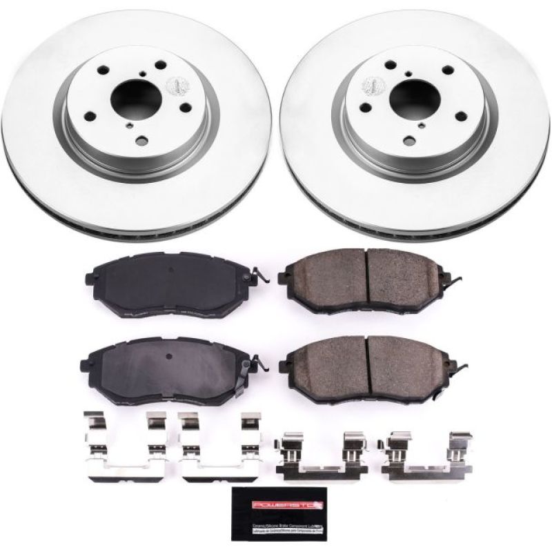 Power Stop 06-07 Subaru B9 Tribeca Front Z17 Evolution Geomet Coated Brake Kit - eliteracefab.com