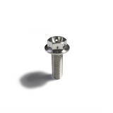 Ticon Industries Titanium Bolt Flanged M10x25x1.25TP 14mm 6pt Head Drilled