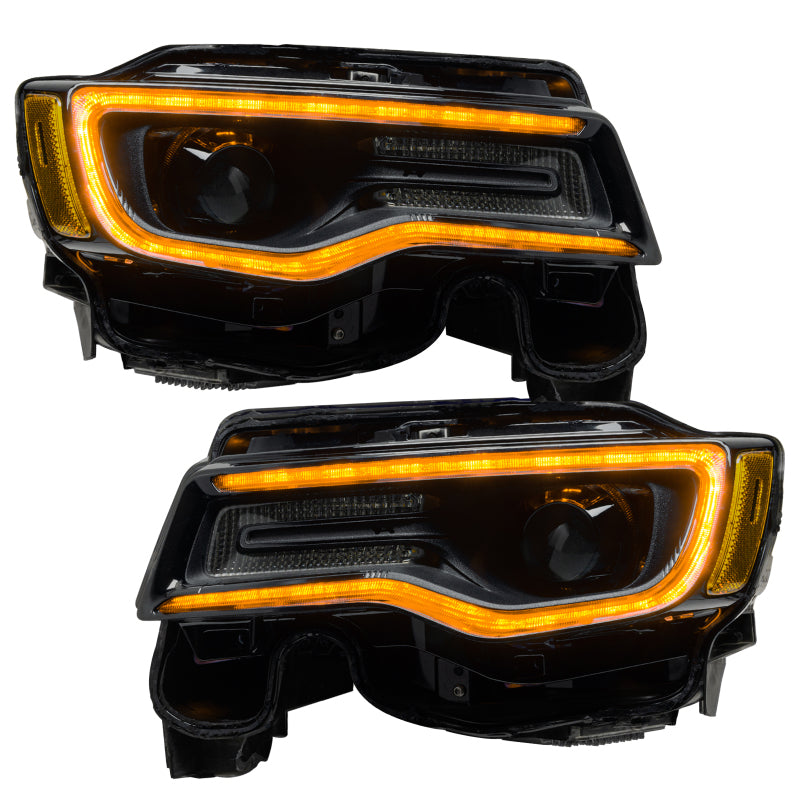 Oracle 14-21 Jeep Grand Cherokee Dynamic Headlight DRL Upgrade Kit - ColorSHIFT - Dynamic - eliteracefab.com