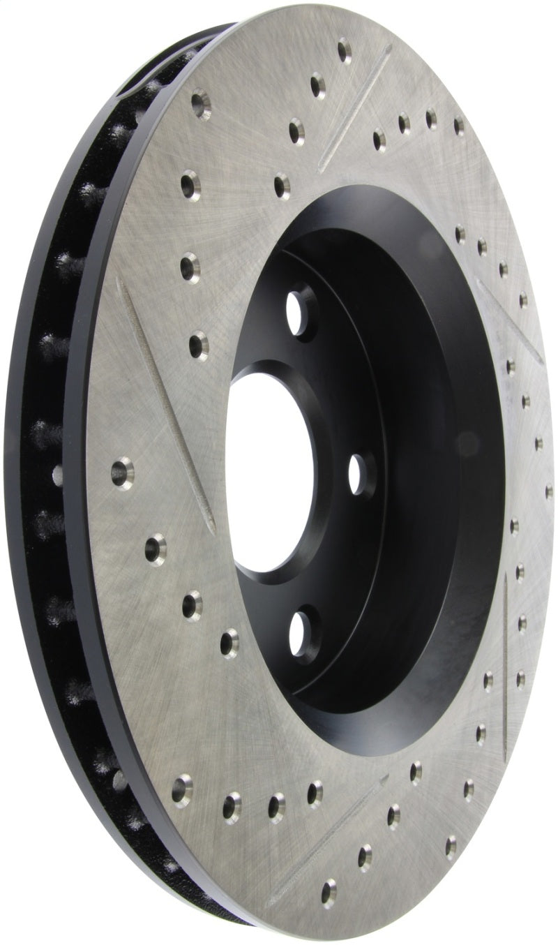 StopTech 07-13 Jeep Wrangler Slotted & Drilled Left Front Rotor Stoptech