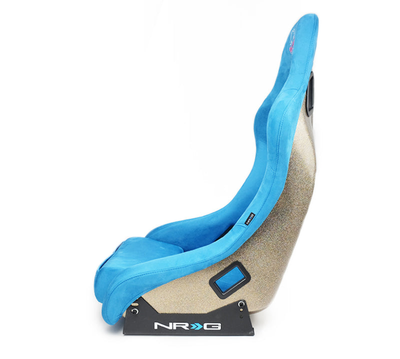 NRG FRP Bucket Seat ULTRA Edition - Medium (Blue Alcantara/Pearlized Back) - FRP-303BL-ULTRA