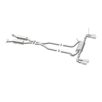 MagnaFlow Cat Back, SS, 2.5in, Quad Split Polish 4in tip 14-15 Jeep Grand Cherokee 3.6L/5.7L V6/V8 Magnaflow