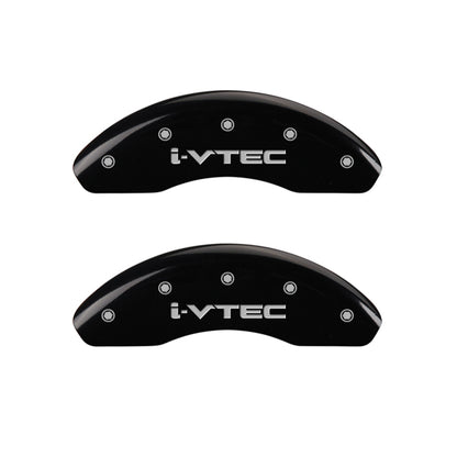 MGP 4 Caliper Covers Engraved Front Honda Engraved Rear CR-Z Black finish silver ch MGP