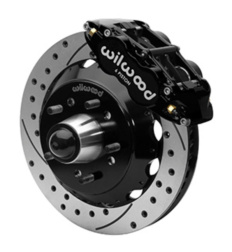 Wilwood Forged Narrow Superlite 6R Front Big Brake Kit 13.06in Drilled Rotors 88-98 C1500 - Black Wilwood