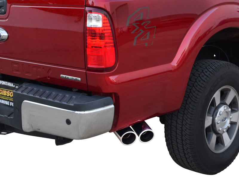 Gibson 11-16 Ford F-250 Super Duty XL 6.2L 2.5in Cat-Back Dual Sport Exhaust - Stainless Gibson