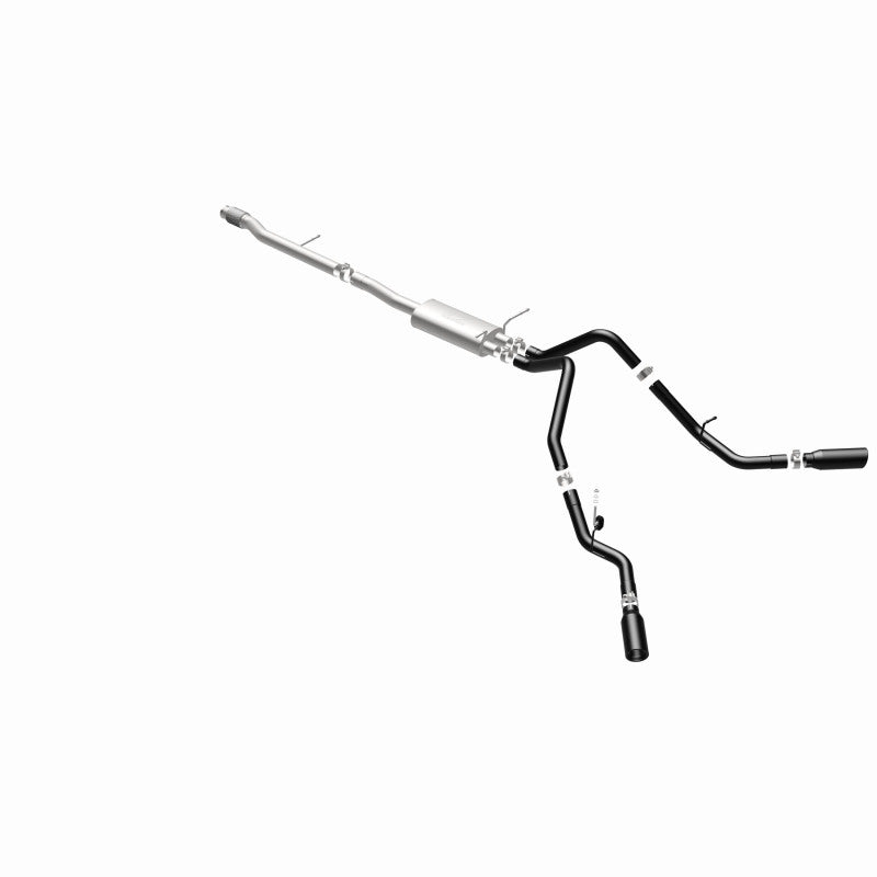 MagnaFlow SYS Cat-Back 3.5in Black Dual Split Rear Tips 14-15 Chevy Silverado/GMC Sierra 4.3L-5.3L Magnaflow