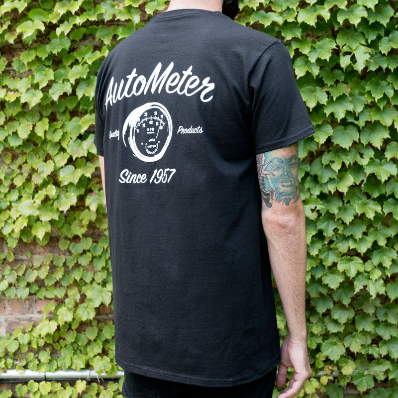 Autometer Vintage T-Shirt Black Large 0423L