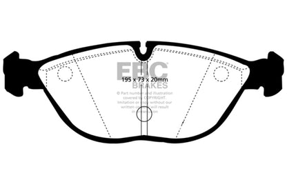 EBC 04-06 Audi TT Quattro 3.2 Yellowstuff Front Brake Pads - eliteracefab.com