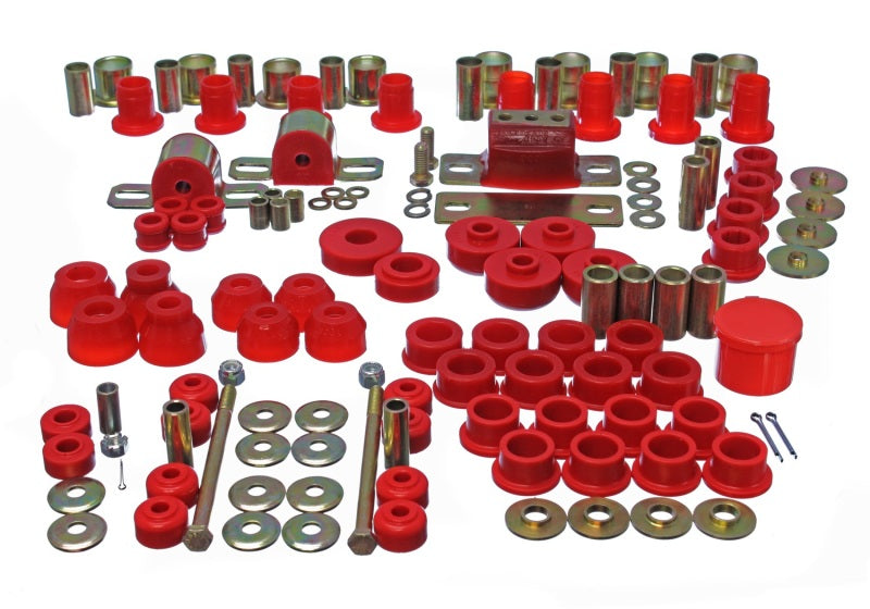 Energy Suspension 63-82 Chevrolet Corvette Red Hyper-flex Master Bushing Set - eliteracefab.com