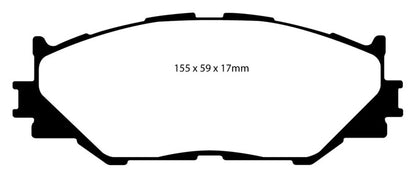 YellowStuff Front Brake Pads - DP41772R EBC