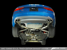 Load image into Gallery viewer, AWE Tuning Audi B8 S5 4.2L Track Edition Exhaust System - Polished Silver Tips - eliteracefab.com