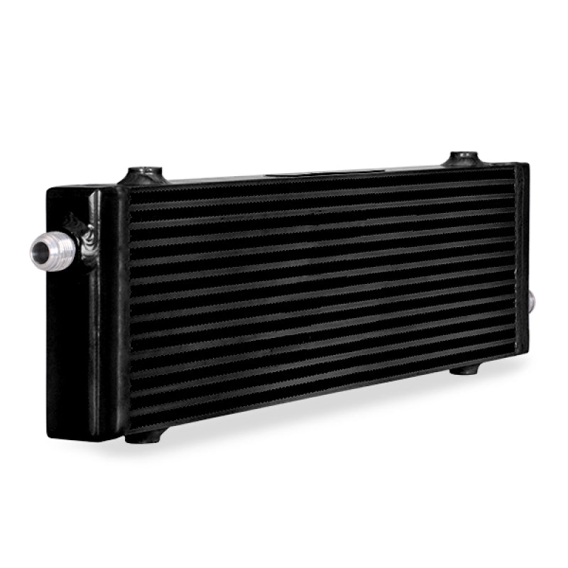 Mishimoto Universal Large Bar and Plate Cross Flow Black Oil Cooler - eliteracefab.com