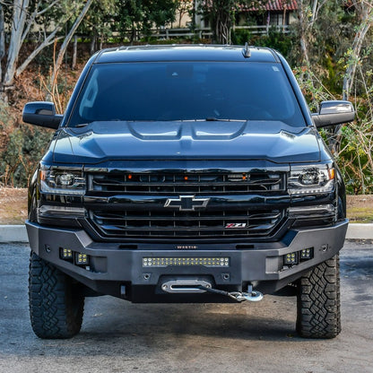 Westin 15-19 Chevrolet Silverado 2500/3500 Pro-Series Front Bumper - Textured Black Westin