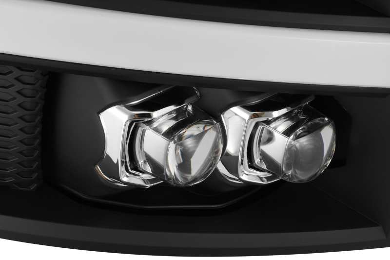 AlphaRex 07-13 Chevy 1500HD NOVA LED Proj Headlights Plank Style Matte Blk w/Activ Light/Seq Signal - eliteracefab.com