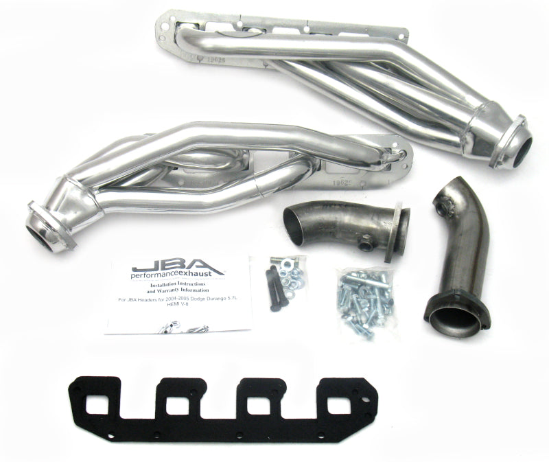 JBA 04-08 Dodge Durango 5.7L HEMI 1-5/8in Primary Silver Ctd Cat4Ward Header JBA