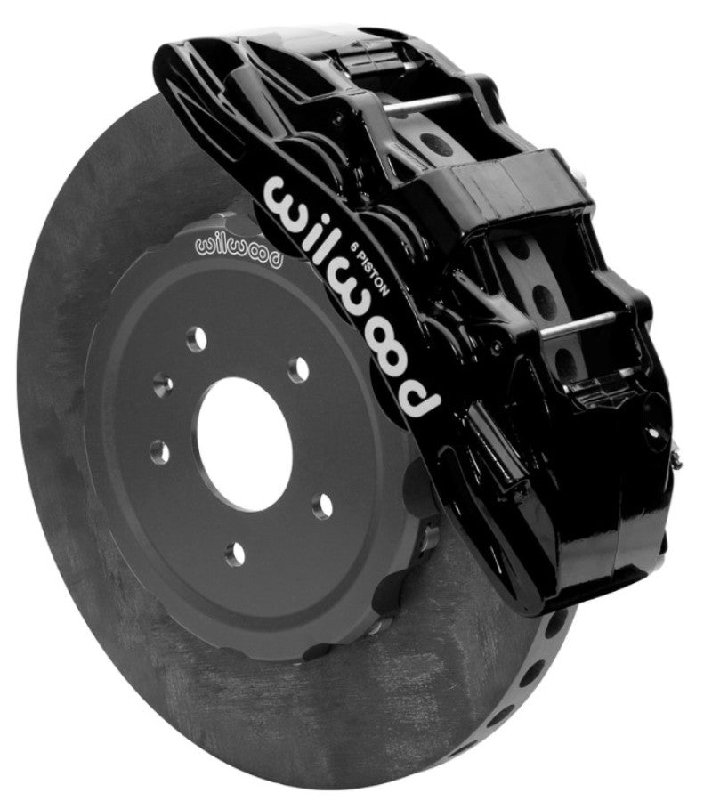 Wilwood Sx6R WCCB Carbon-Ceramic 2014-2019 C7 Corvette All Front Big Brake Kit - Black Wilwood