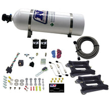 Load image into Gallery viewer, Nitrous Express Dual/4150/Gasoline Nitrous Kit (50-300HP) w/15lb Bottle