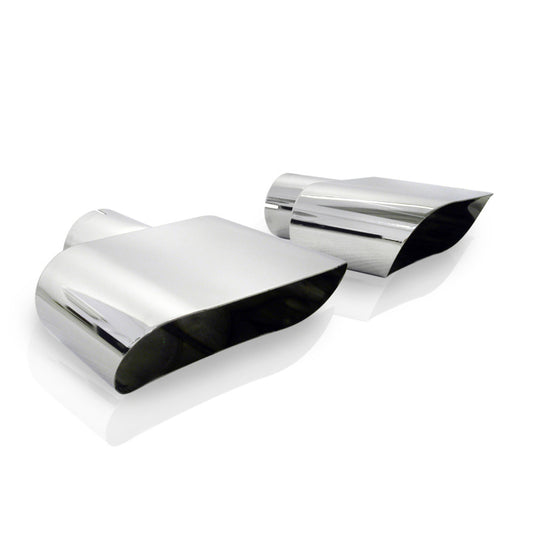 Stainless Works Wide Oval Challenger R/T 2-1/2in Inlet Tips (priced per pair) Stainless Works